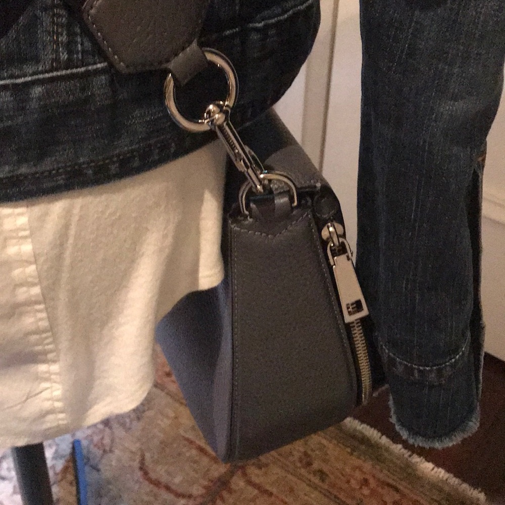 Like new elephant grey leather Bag - Picture 8 of 9